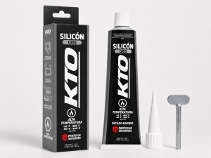 Silicon gris KTO con caja y boquilla